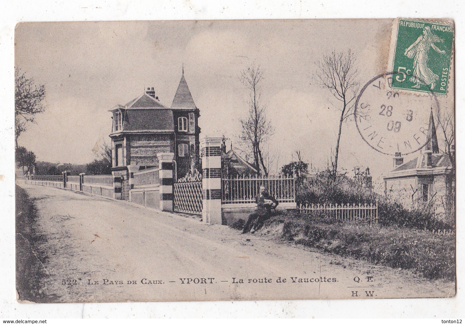 Carte Postale  Yport La Route De Vaucottes - Yport