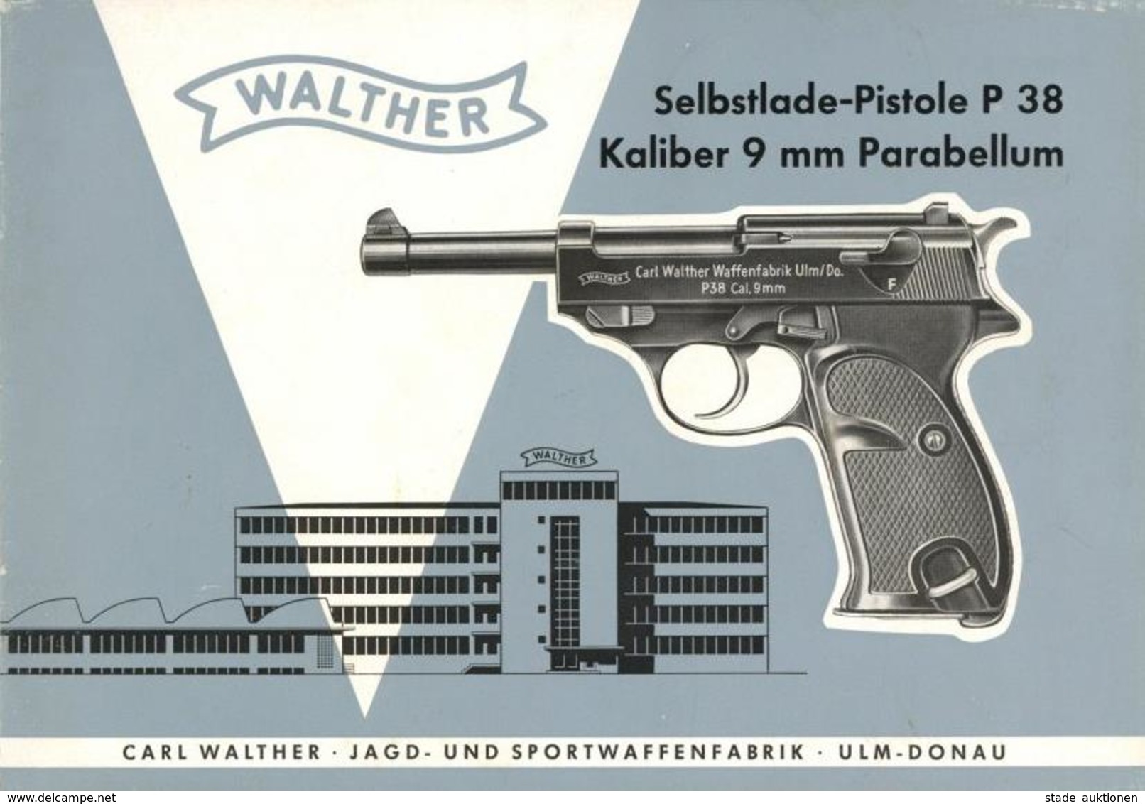 Jagd Waffen Walther Broschüre Pistole P 38  II Chasse - Autres & Non Classés