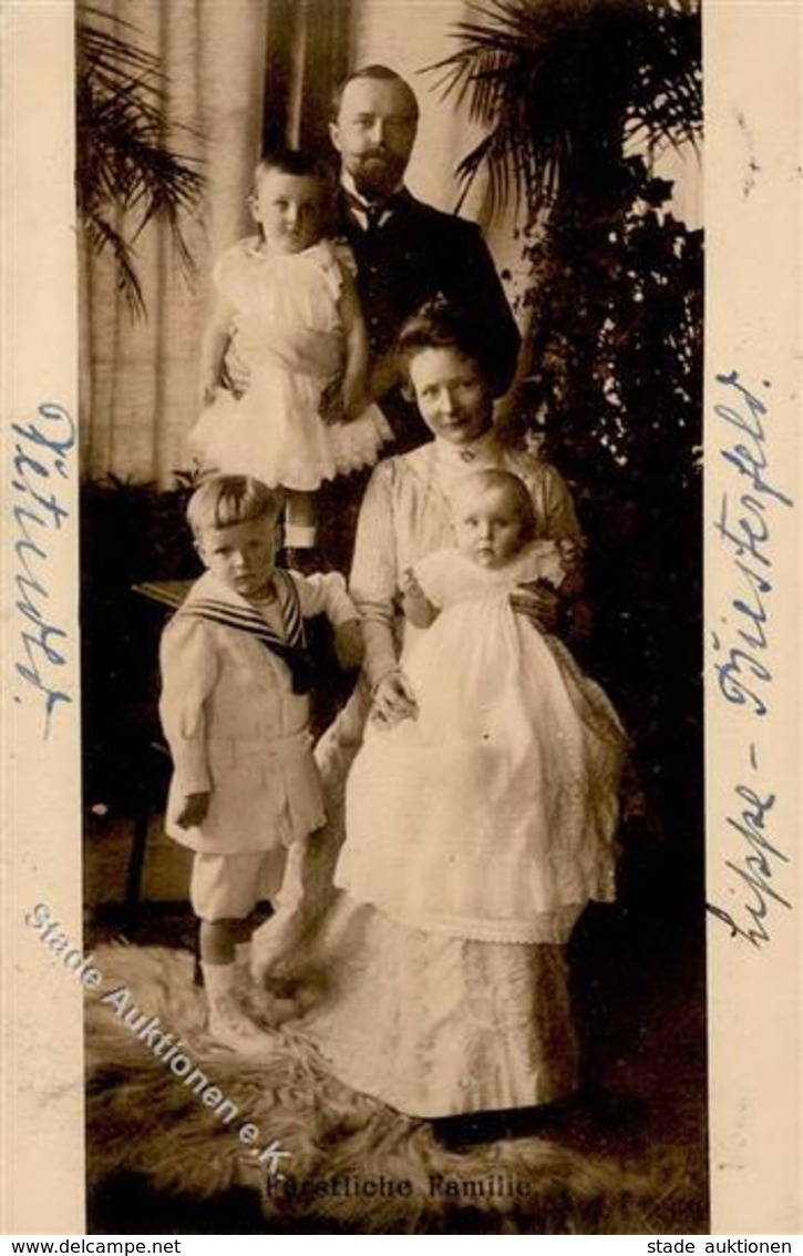 Adel Lippe Detmold Fürst Leopold Und Familie 1906 I-II - Familias Reales