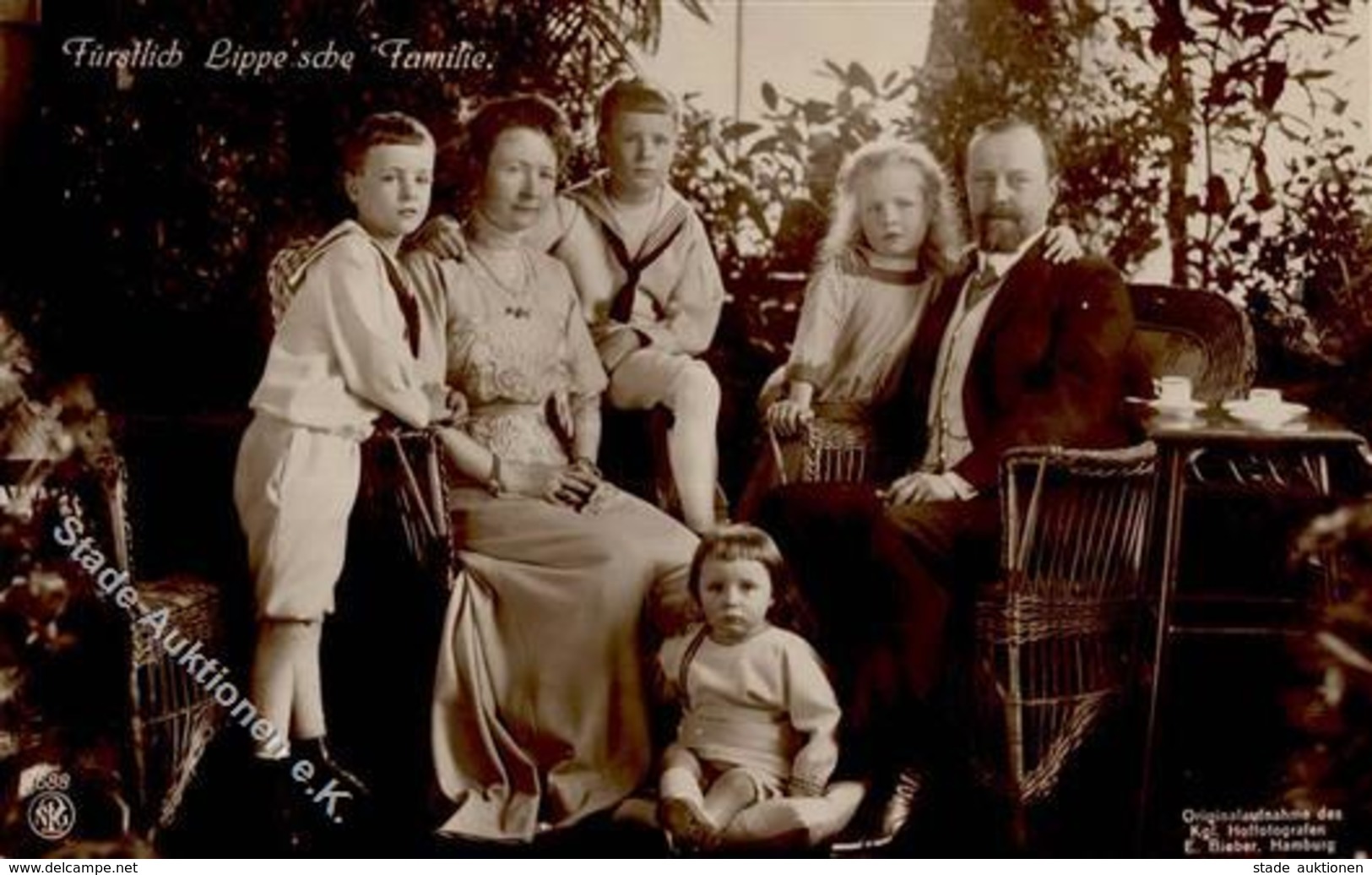 Adel Lippe Detmold Fürst Leopold Und Familie Foto AK I-II - Familles Royales