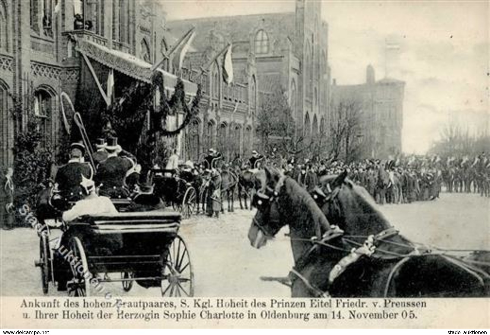 Adel Preussen Prinz Eitel Friedrich Und Herzogin Sophie Charlotte 1905 I-II - Case Reali
