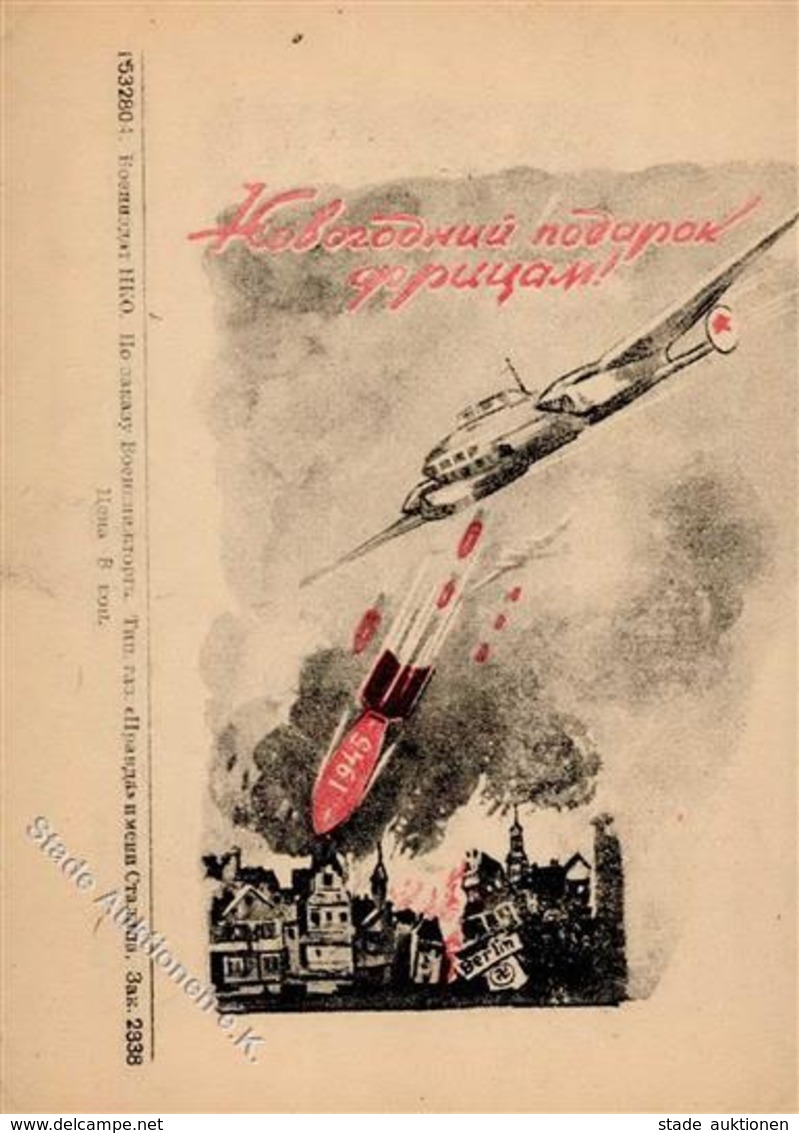 RUSSLAND - Kriegs-Propaganda-Klappkarte BERLIN 1945 I-II - Ohne Zuordnung