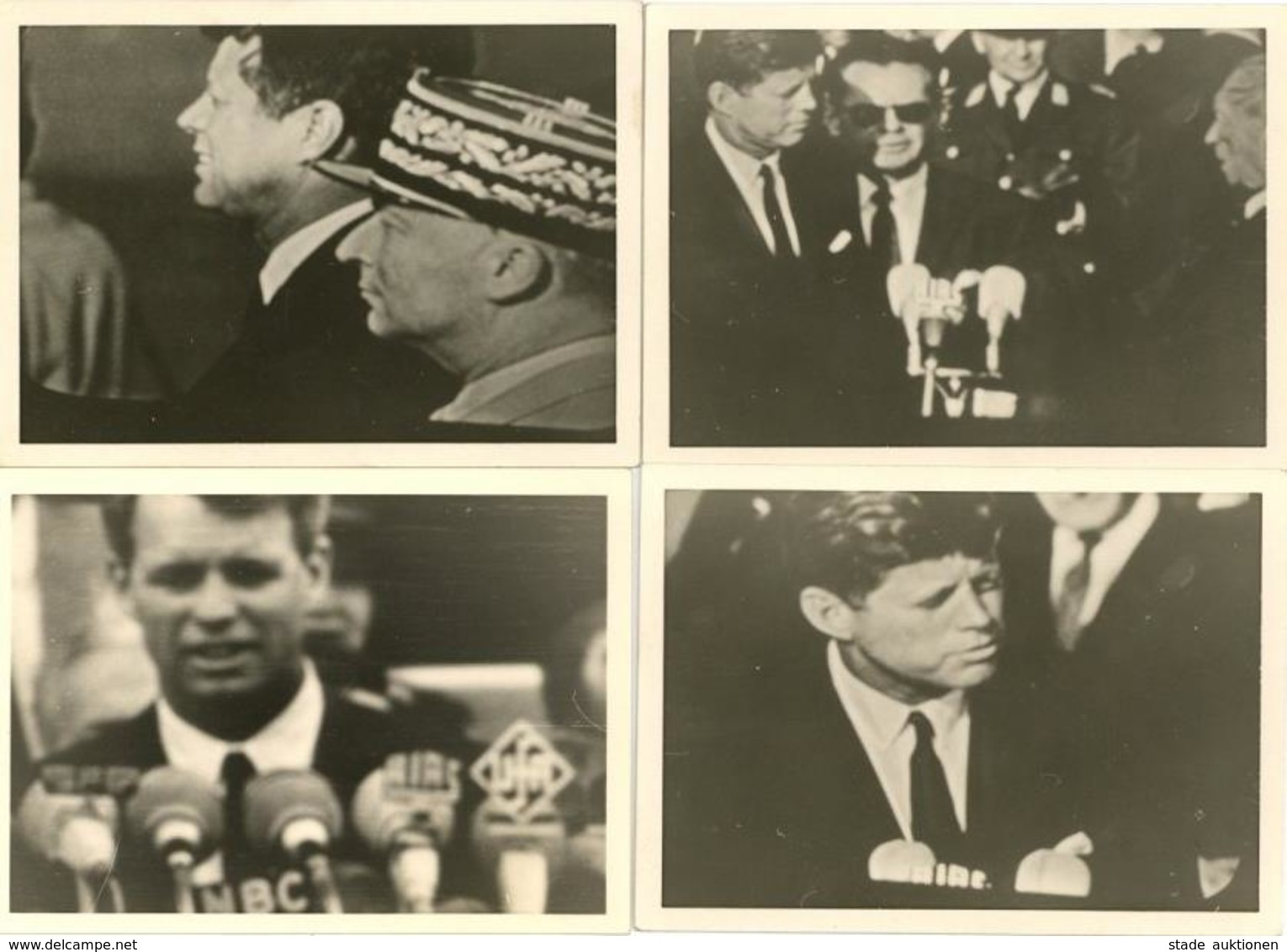 Politik Kennedy, John F. Und Robert Lot Mit 10 Fotos 10,5 X 7,5 Cm I-II - Ohne Zuordnung