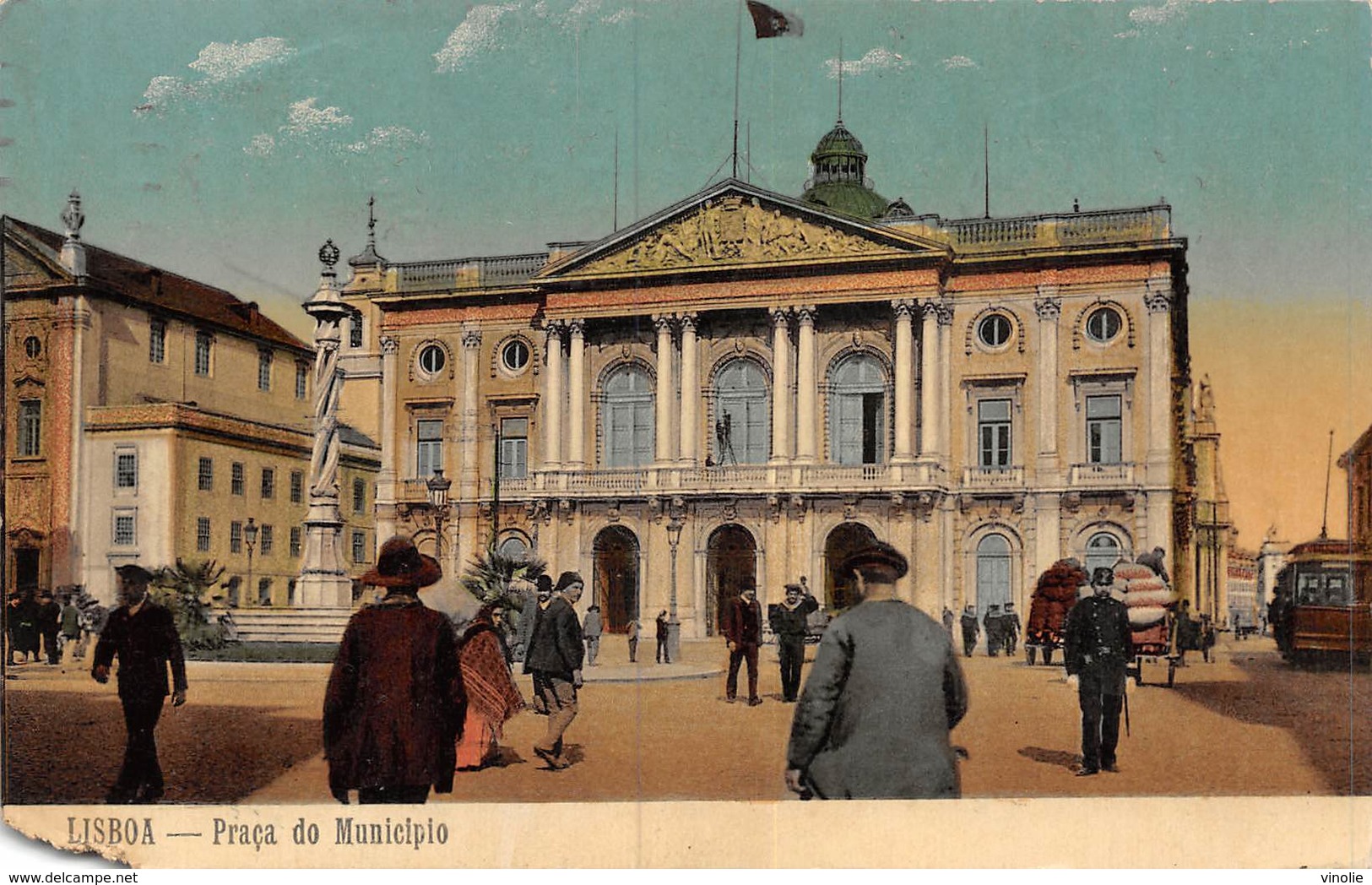 PIE.F.19-9449 : CACHET MECANIQUE LISBOA CENTRAL.1913 - Postmark Collection