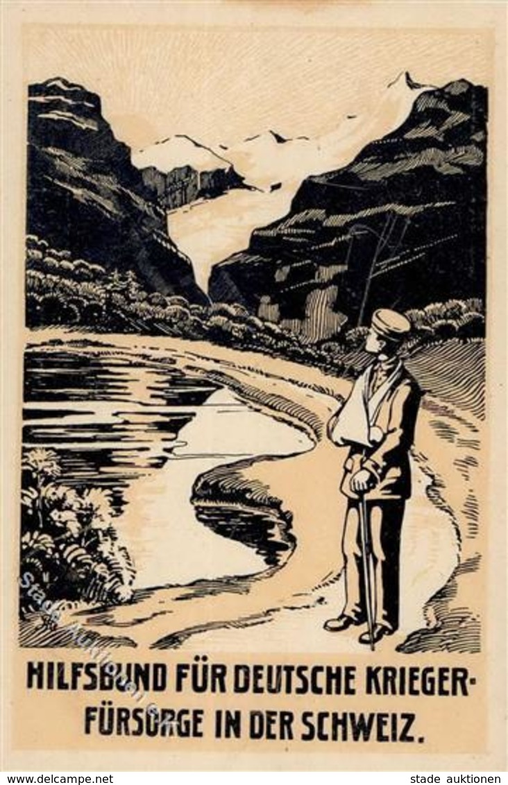 WK I Hilfsbund Für Deutsche Kriegerfürsorge In Der Schweiz Künstlerkarte I-II - Guerre 1914-18