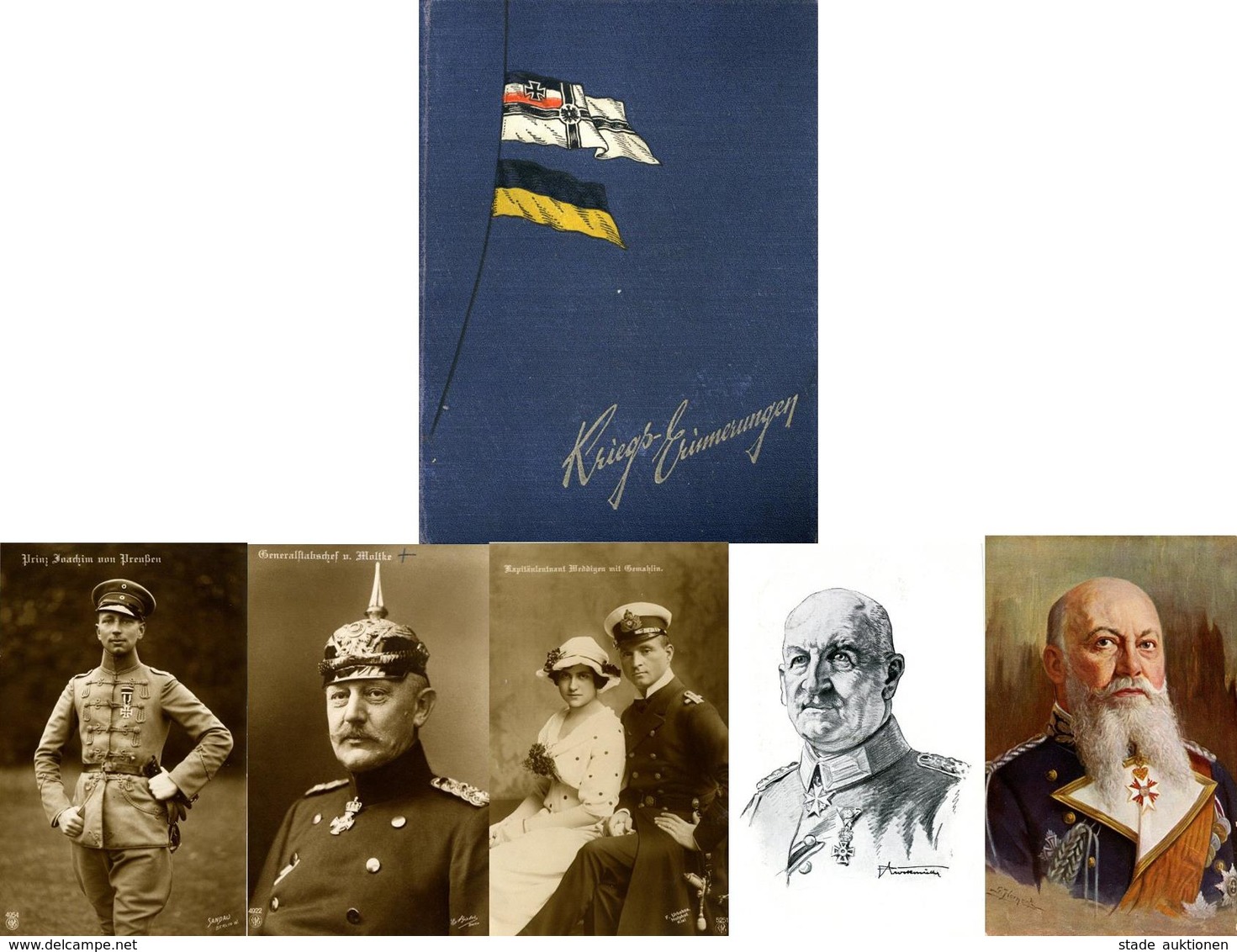 WK I Schönes Altes Album Mit über 50 Ansichtskarten Heerführer Und Adel I-II - Guerre 1914-18