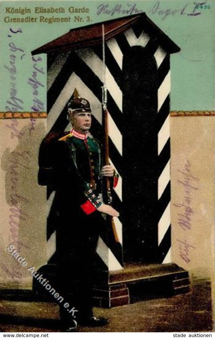 CHARLOTTENBURG - Regimentskarte KÖNIGIN ELISABETH GARDE GRENADIER REGIMENT Nr. 3 - I - Regimenten
