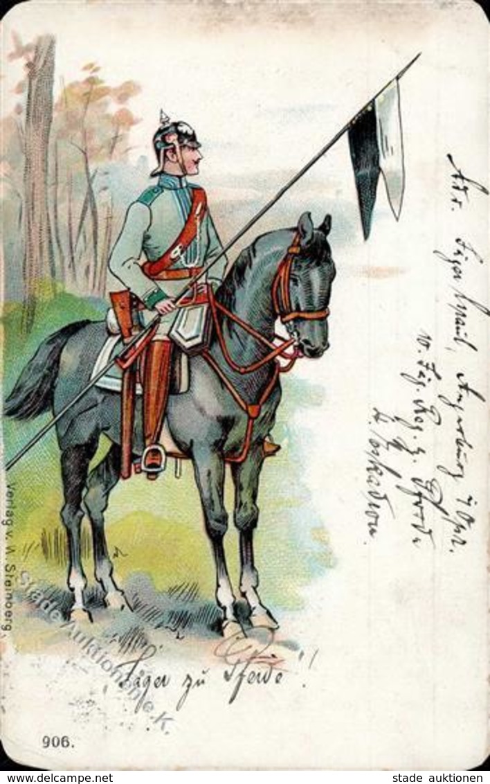 Regiment Angerburg Nr. 10 Jäger Regt. Zu Pferde   1913 II (Ecken Beschnitten) - Régiments