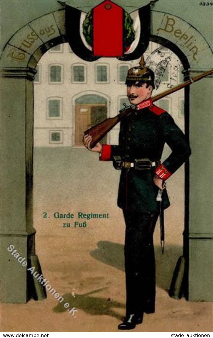 Regiment Berlin Mitte (1000) 2. Garde Regt. Zu Fuß  1914 I-II - Regimientos