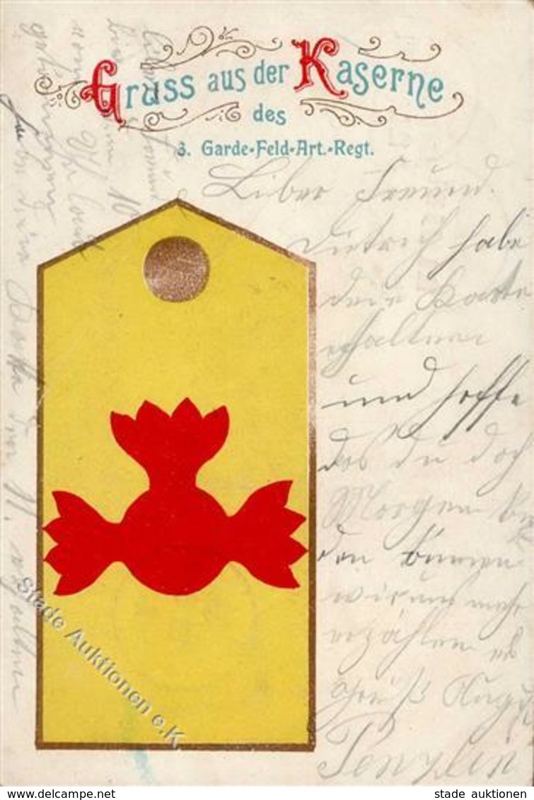 Regiment Berlin Mitte (1000) 3. Garde Feld Artl. Regt.  1905 I-II - Regimientos