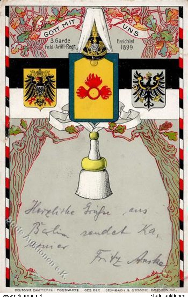 Regiment Berlin Mitte (1000) 3. Garde Feld Artl. Regt.  I-II - Regimenten