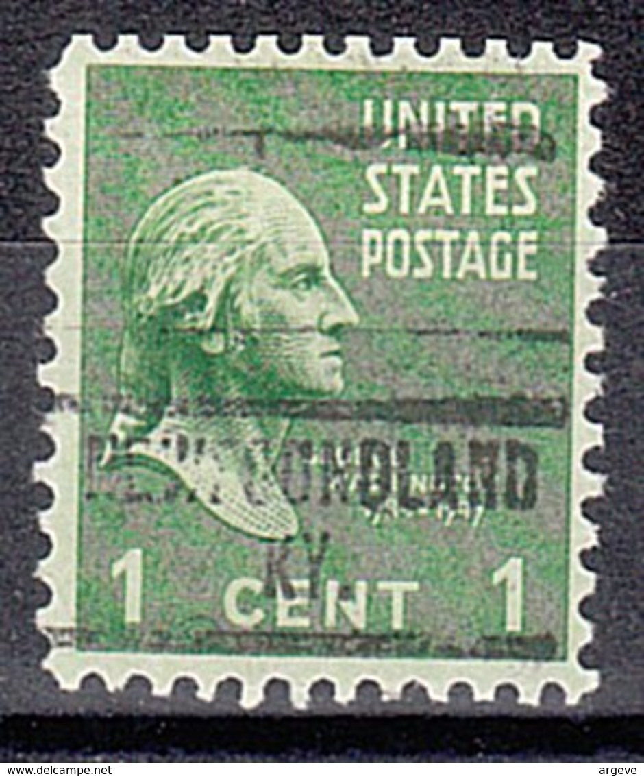 USA Precancel Vorausentwertung Preo, Locals Kentucky, Newfoundland 734 - Precancels