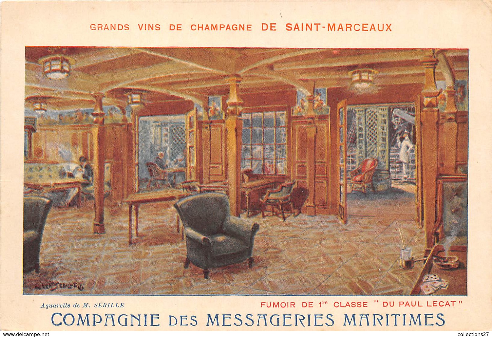 BATEAU- COMPAGNIE DES MESSAGERIES MARITIMES ( PUB ) - Altri & Non Classificati