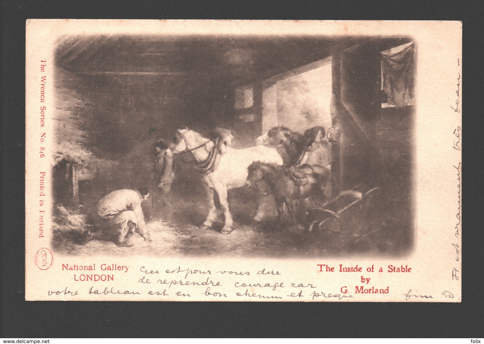 G. Morland - The Inside Of A Stable - National Gallery, London - 1902 - Peintures & Tableaux