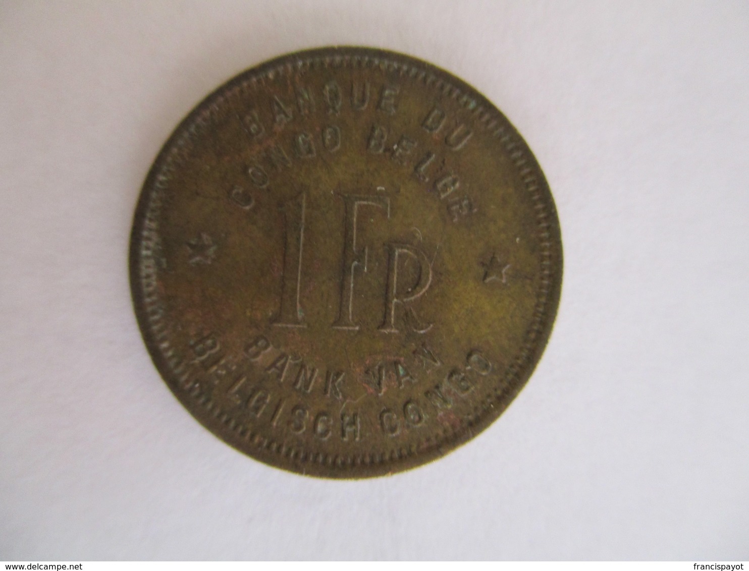 Congo Belge 1 Franc 1946 - 1945-1951: Regencia