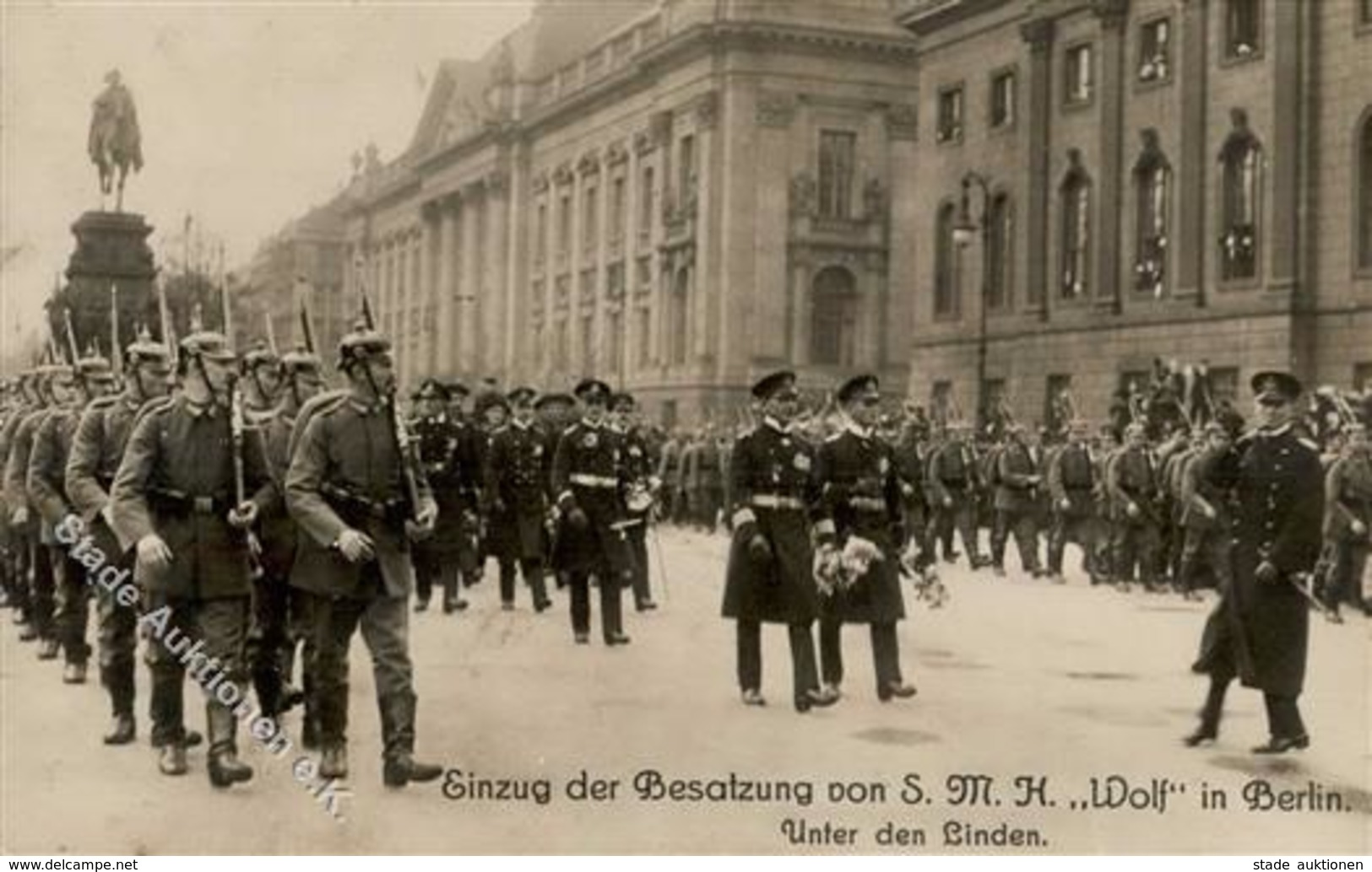 REVOLUTION BERLIN 1918/1919 - Einzug Der BESATZUNG Von S.M.H. WOLF In Berlin I - Histoire