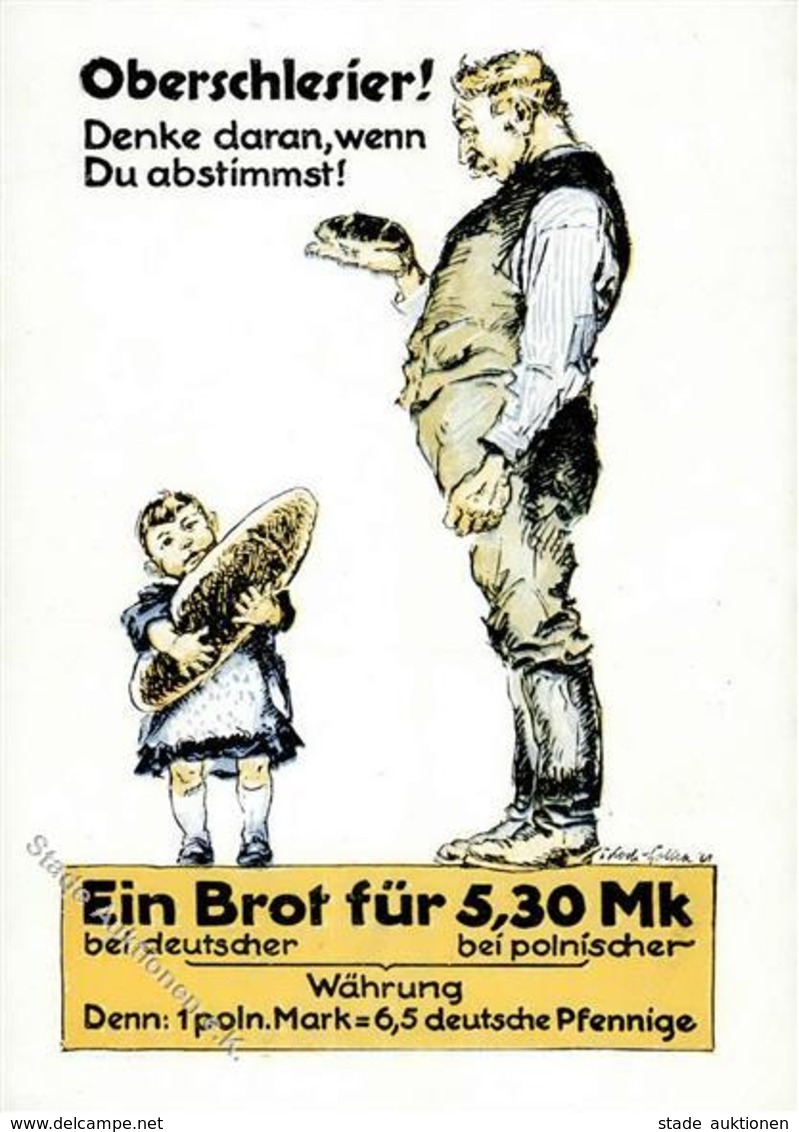 Propaganda WK II  Oberschlesien Künstlerkarte I-II - Guerra 1939-45