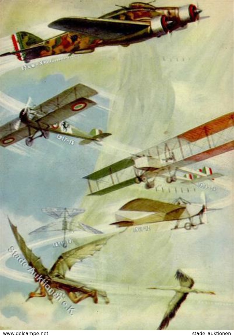 Propaganda WK II Italien Arma Aeronautica Künstlerkarte I-II (Stauchung) - Guerra 1939-45