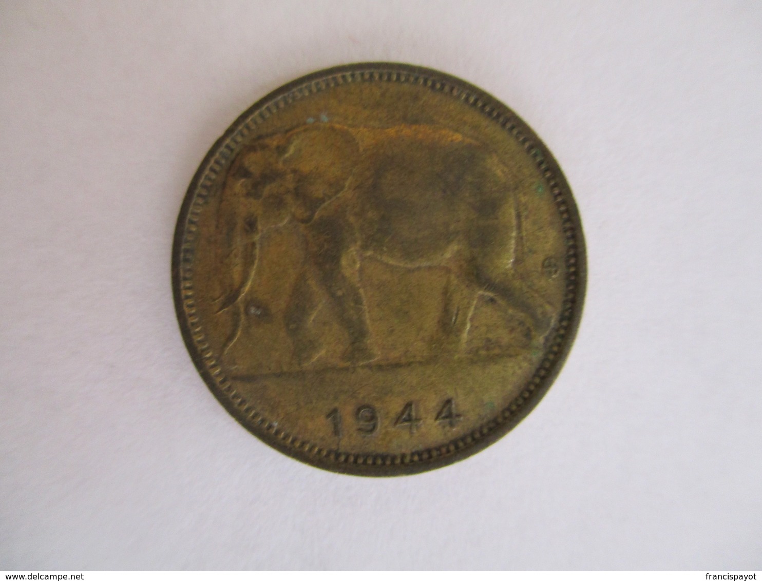 Congo Belge 1 Franc 1944 - 1945-1951: Régence