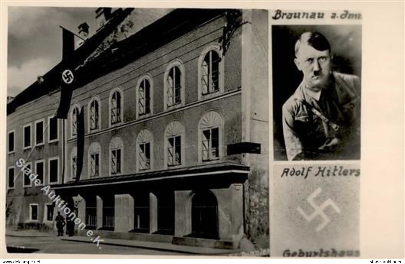 Hitler Braunau (5280) Österreich Geburtshaus WK II Foto AK I-II - War 1939-45
