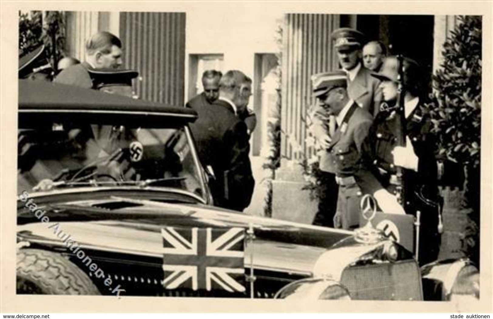 Hitler Chamberlain WK II  Foto AK I-II - Guerra 1939-45