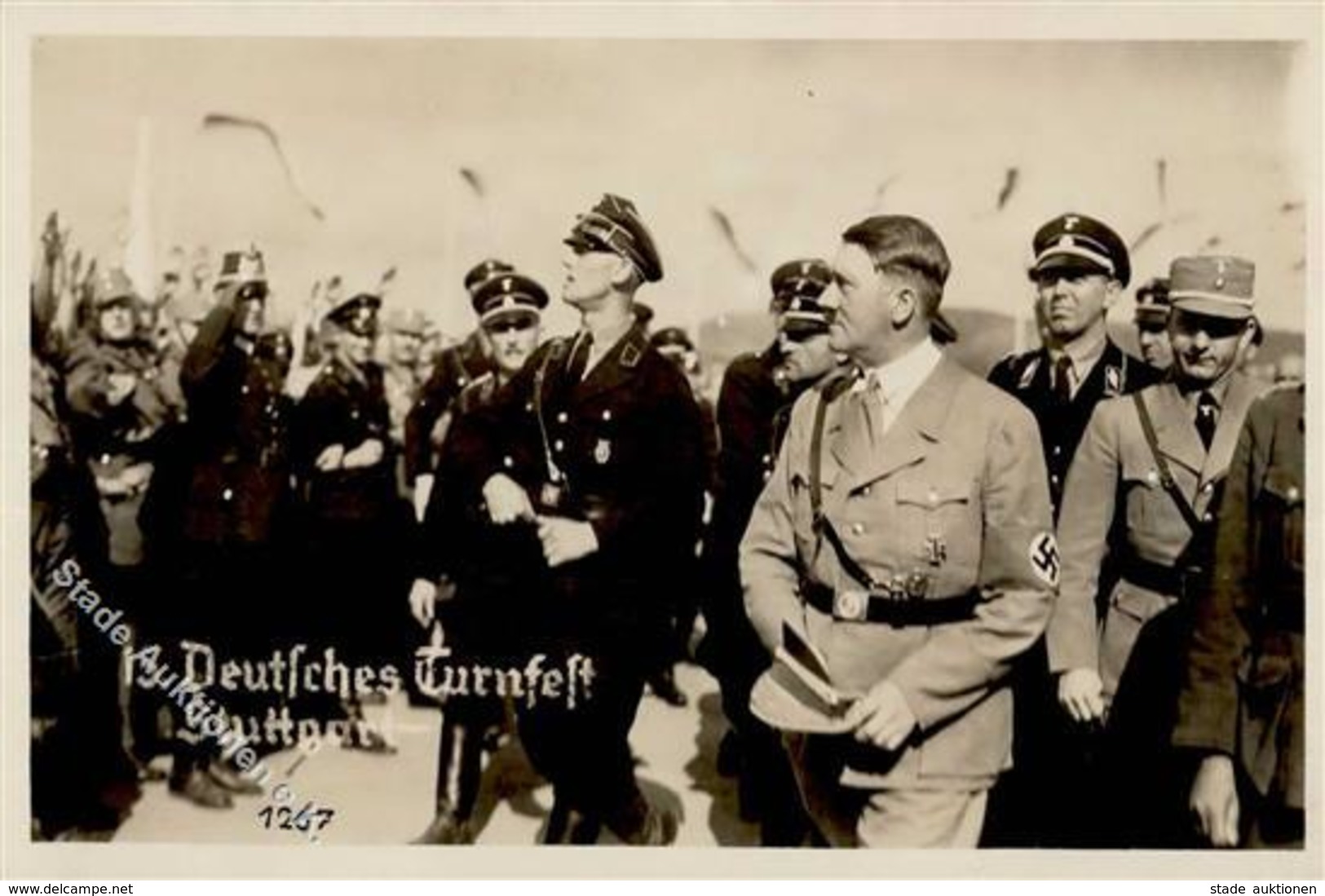 Hitler Stuttgart (7000) WK II  15. Deutsches Turnfest  Foto AK I-II (keine Ak-Einteilung) - Guerra 1939-45