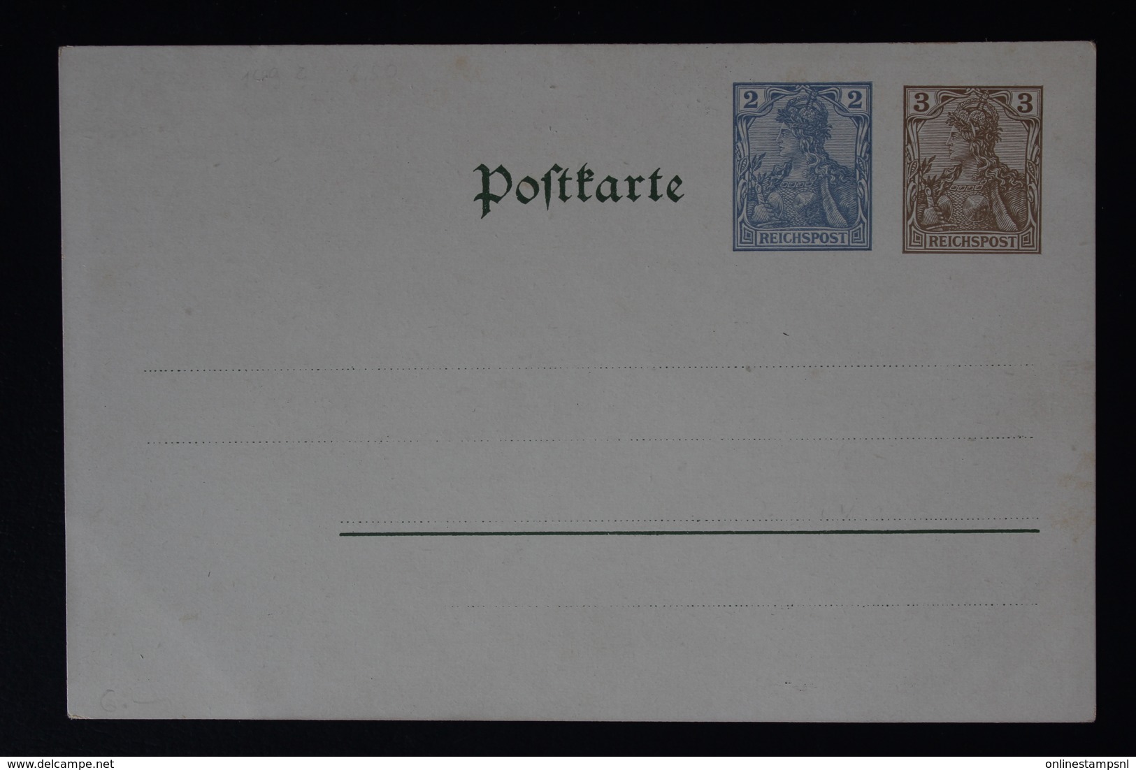 DEUTSCHE REICH: Privatganzsache PP18 C2/01 Herzlichen Glückwunsch Zur Jahreswende, Gebraucht - Enteros Postales Privados