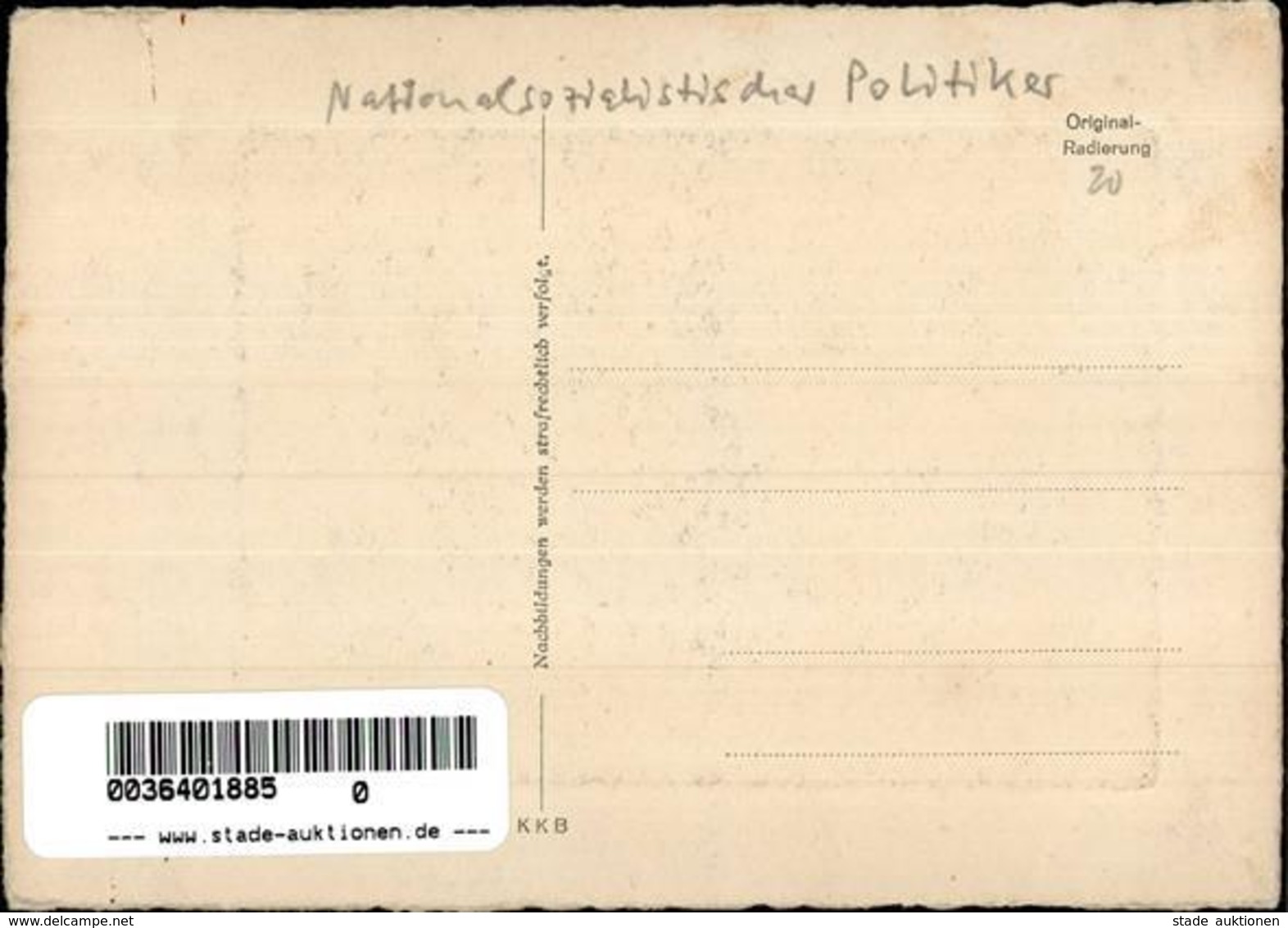 WK II Strasser, Gregor Künstlerkarte I-II (fleckig) - Weltkrieg 1939-45