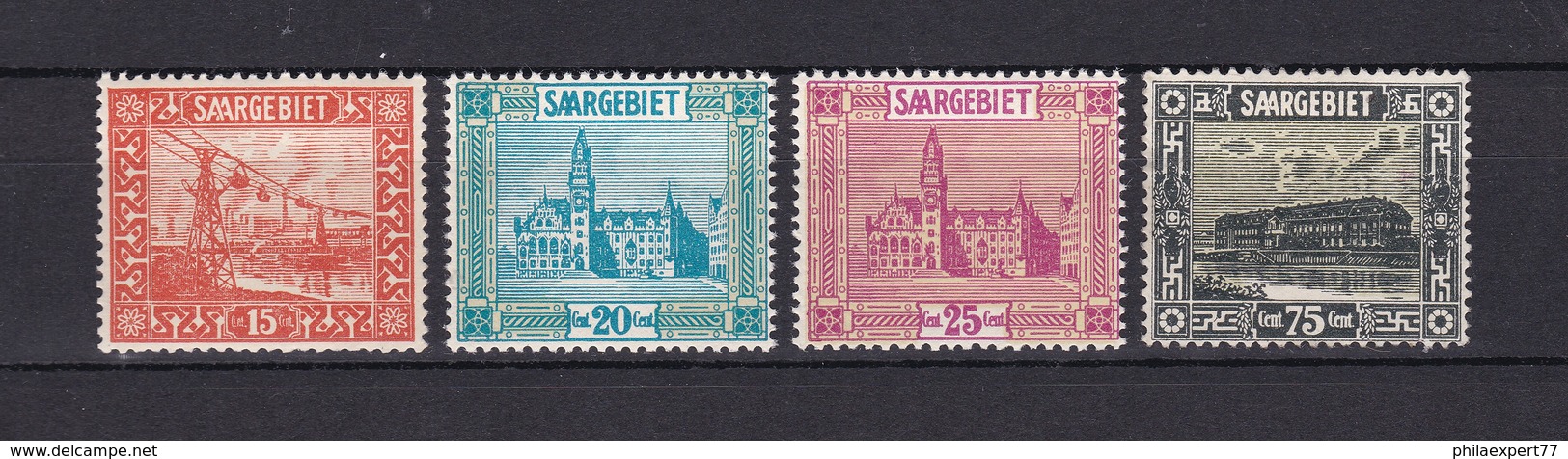 Saarland - 1923 - Michel Nr. 98/101 - Ungebr. - 69 Euro - Ungebraucht