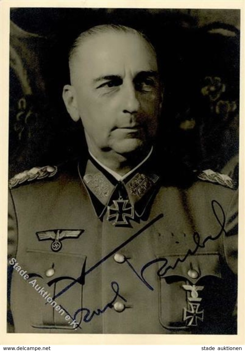 Ritterkreuzträger WK II Kriebel, Karl Generalmajor Mit Orign. Unterschrift Foto-Karte I-II - Oorlog 1939-45