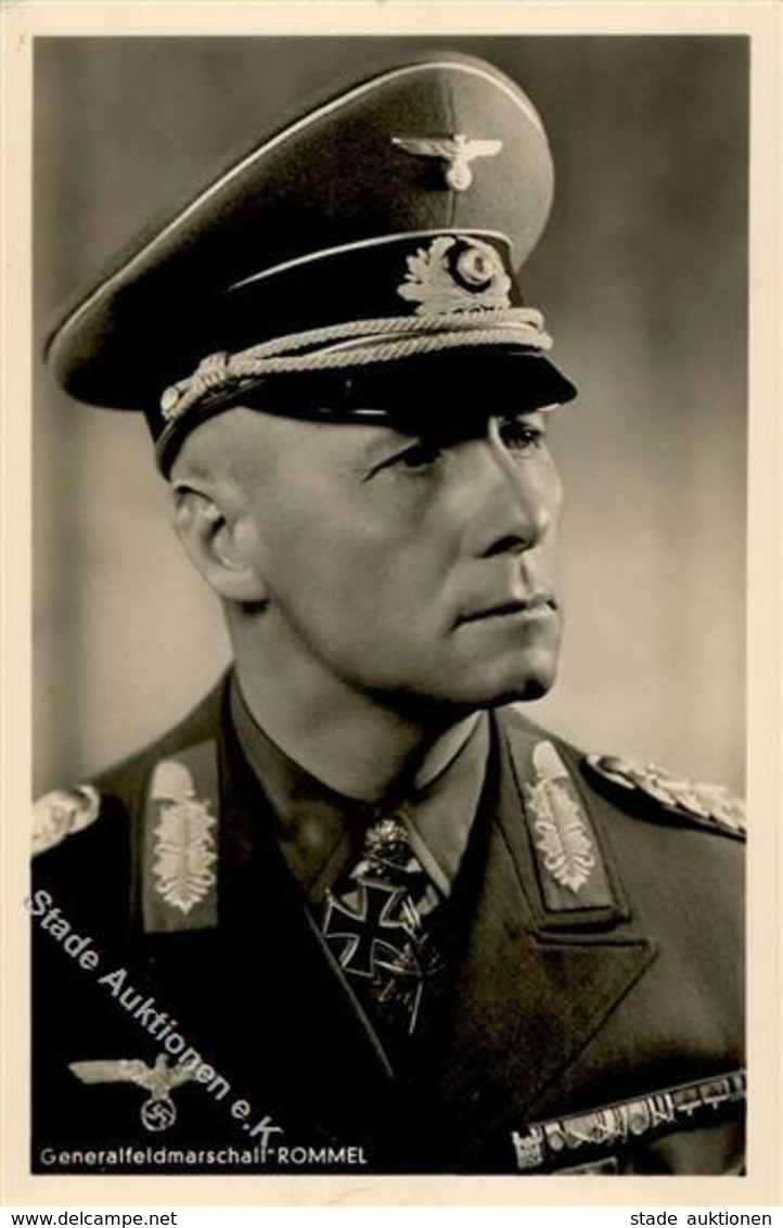 Ritterkreuzträger WK II Rommel Generalfeldmarschall PH 1520 Foto AK I-II - Guerra 1939-45