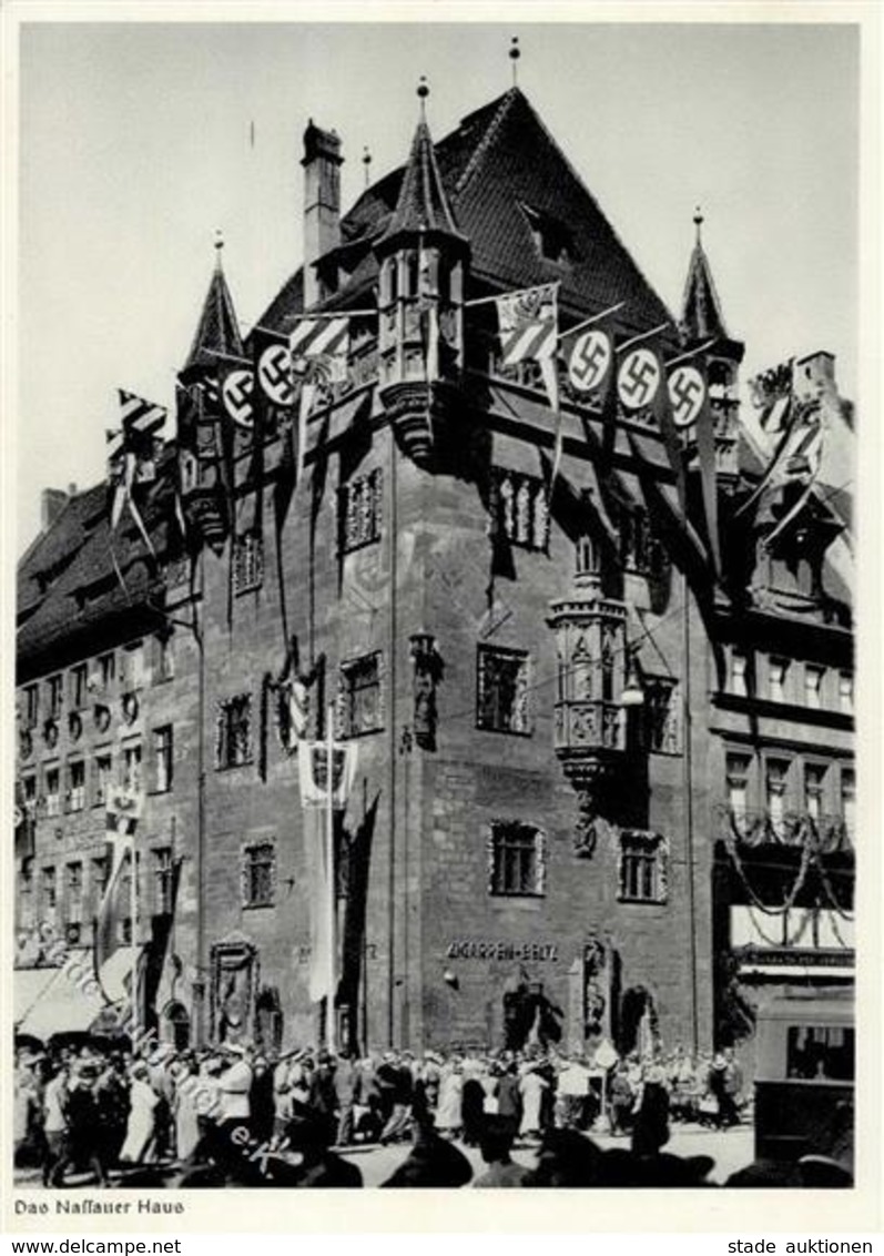 Reichsparteitag NÜRNBERG WK II - Nassauer Haus Im Flaggenschmuck I - Guerre 1939-45