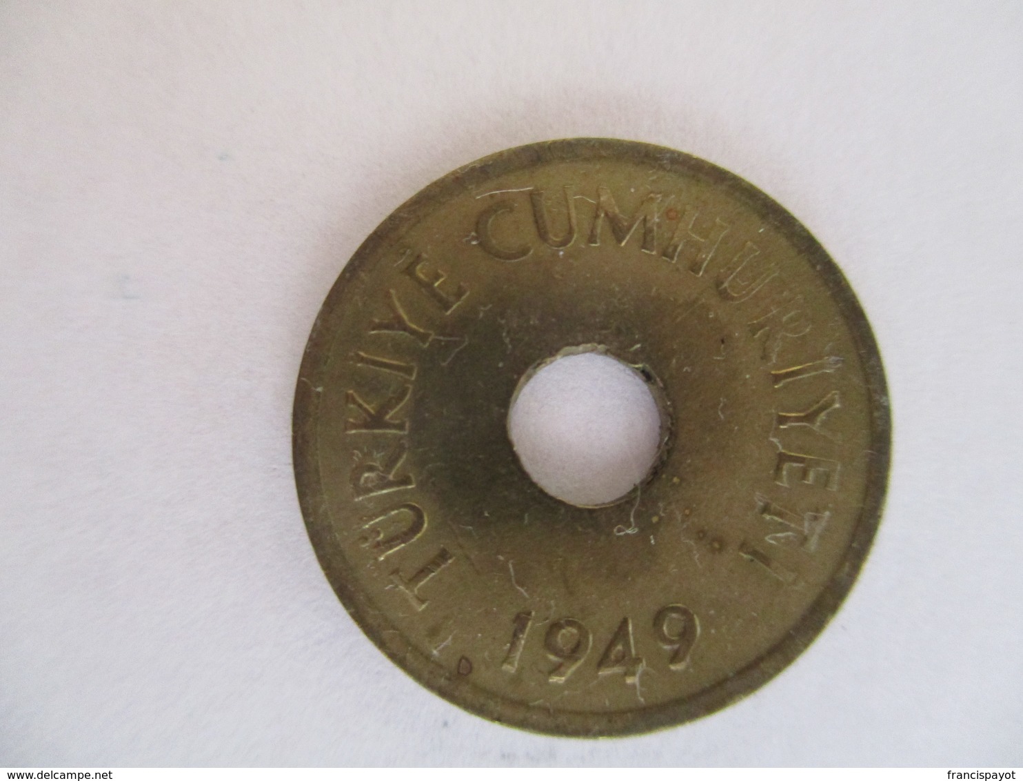 Turkey: 1 Kurus 1949 - Turquie