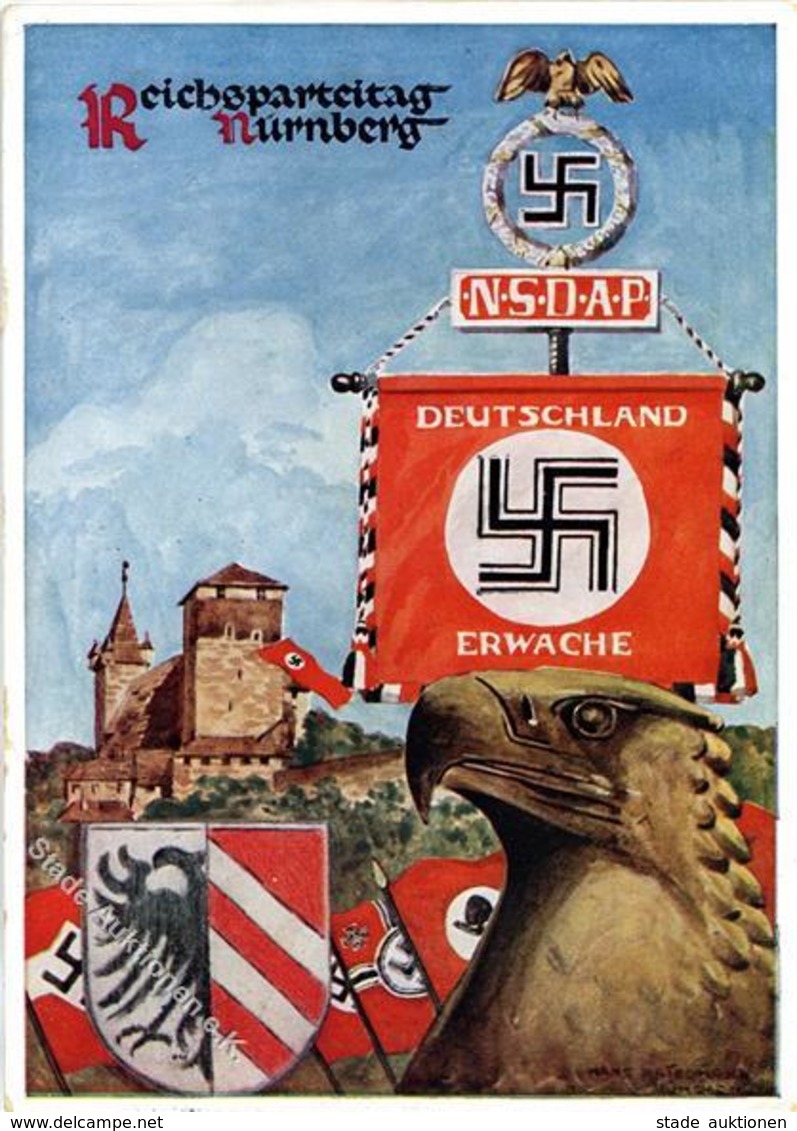 Reichsparteitag WK II Nürnberg (8500) 1936 Sign. Friedmann, Hans I-II - Guerre 1939-45
