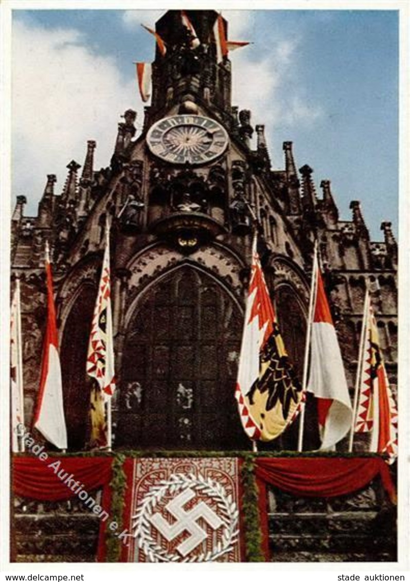 Reichsparteitag WK II Nürnberg (8500) 1938 Frauenkirche I-II - Guerre 1939-45