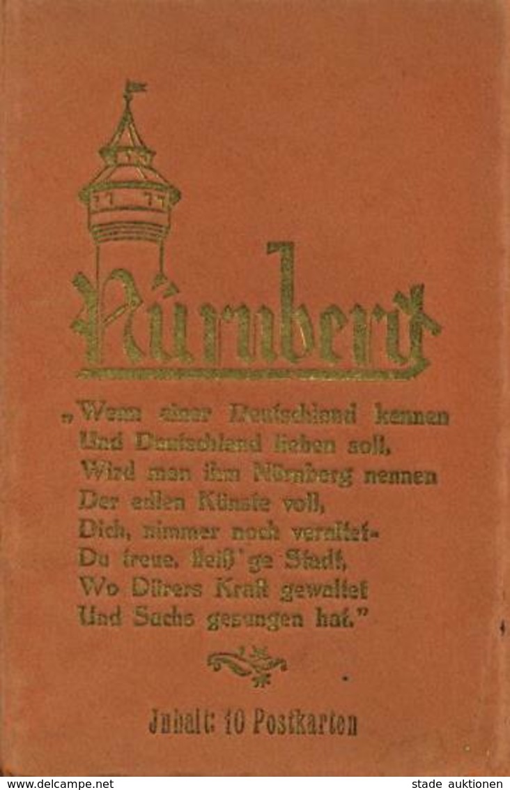 Reichsparteitag WK II Nürnberg (8500) Leporello Mit 10 Ansichtskarten I-II - Guerre 1939-45