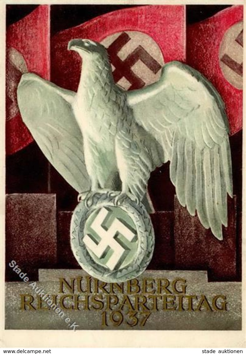 REICHSPARTEIG NÜRNBERG 1937 WK II - Festpostkarte Mit S-o I-II - Guerre 1939-45