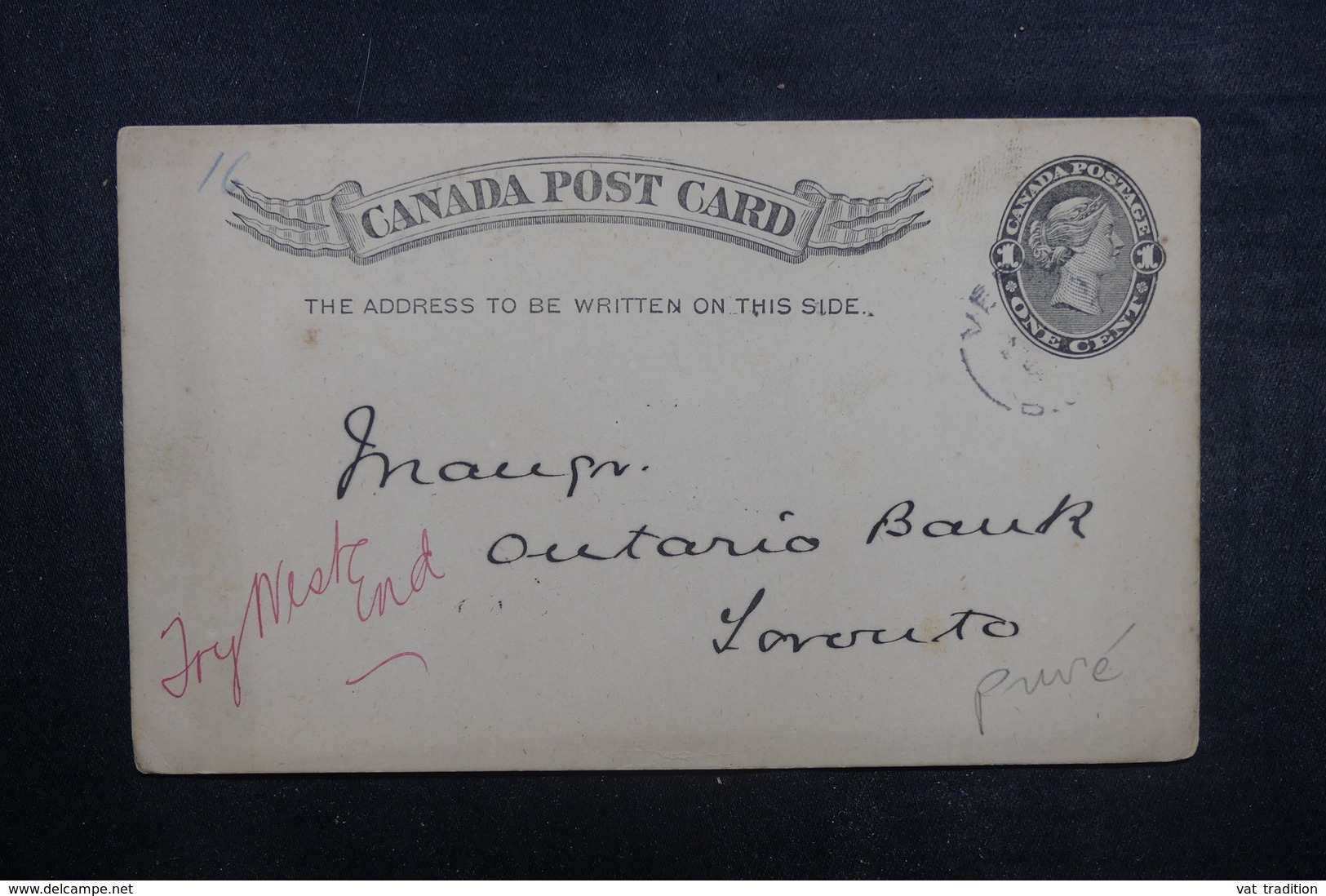 CANADA - Entier Postal Commercial ( Banque De Montréal ) Pour Toronto En 1894 - L 40613 - 1860-1899 Regering Van Victoria