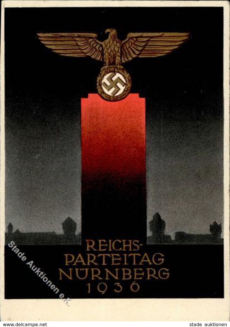 Reichsparteitag NÜRNBERG WK II - Festpostkarte 1936 Mit S-o I - Guerra 1939-45