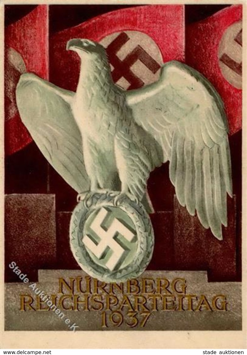 REICHSPARTEITAG NÜRNBERG WK II - Festpostkarte 1937 Mit S-o I-II - Guerre 1939-45