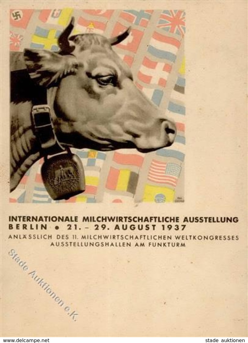 BERLIN WK II - INT. MILCHWIRTSCHAFTLICHE AUSSTELLUNG 1937 I-II - Guerre 1939-45