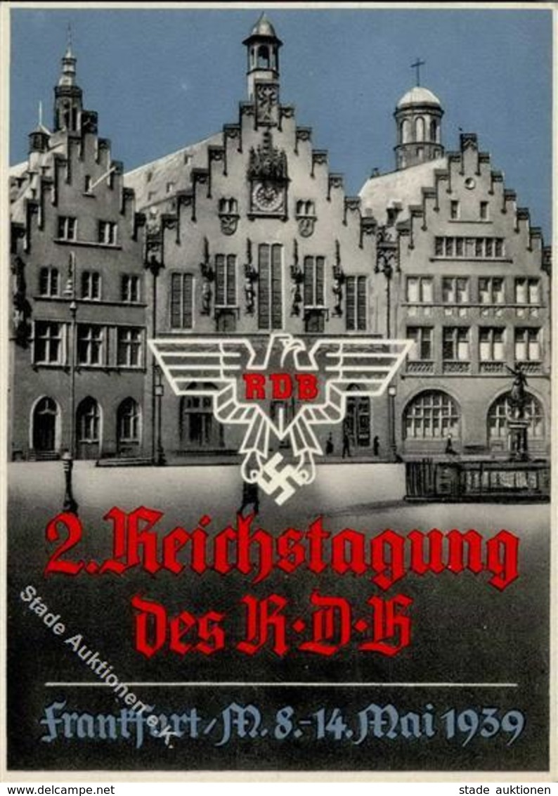 FRANKFURT/Main WK II - 2. REICHSTAGUNG Des RDB 1939 Mit S-o I - Guerre 1939-45