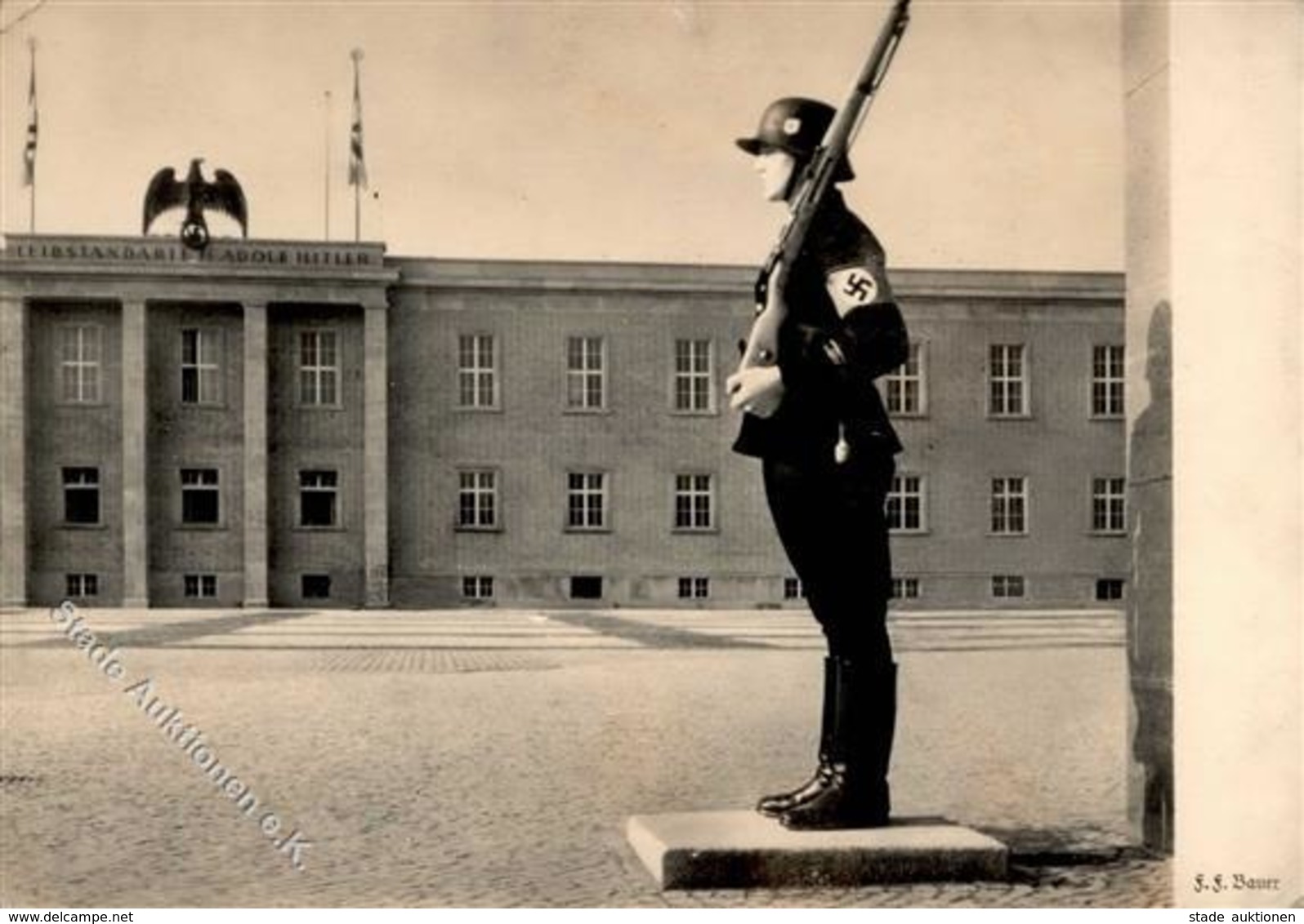 SS WK II - LEIBSTANDARTE SS-Adolf HITLER BERLIN - Haupteingang (Ecken Gestoßen) II - Guerre 1939-45