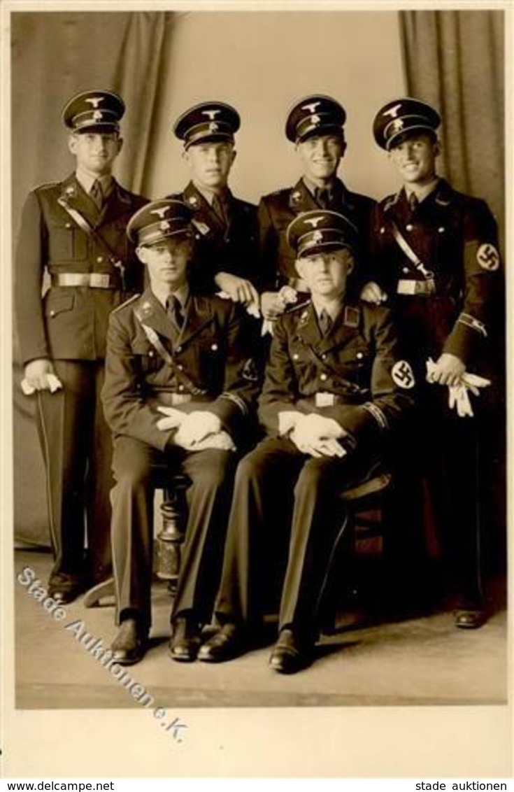 SS WK II - SS-Foto-Ak -Ärmelband OBERBAYERN I-II - Guerre 1939-45
