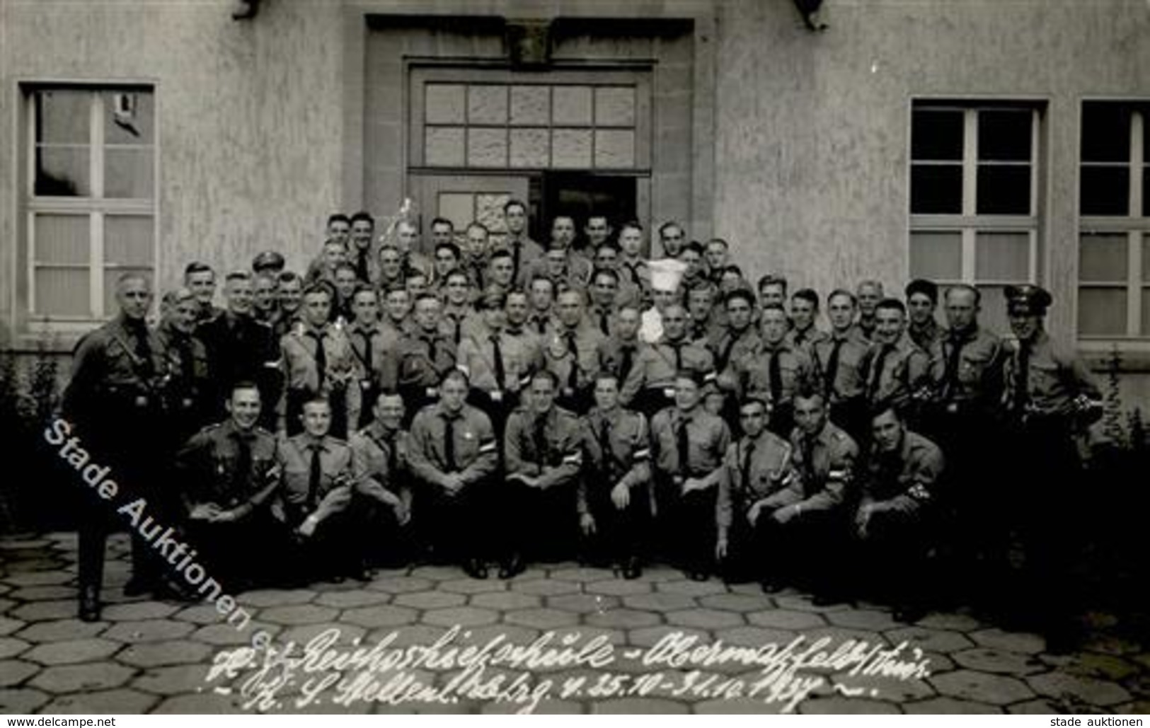 HJ WK II - Foto-Ak -HJ-REICHSHILFSSCHULE OBERMARSFELD,Thür. 1937 I-II - Guerra 1939-45