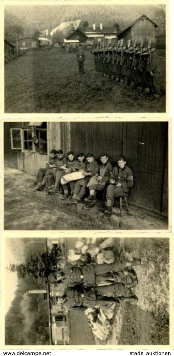 WK II RAD Reichsarbeitsdienst Lot Mit 9 Privat-Fotos 8,5 X 5,8 Cm I-II - Oorlog 1939-45