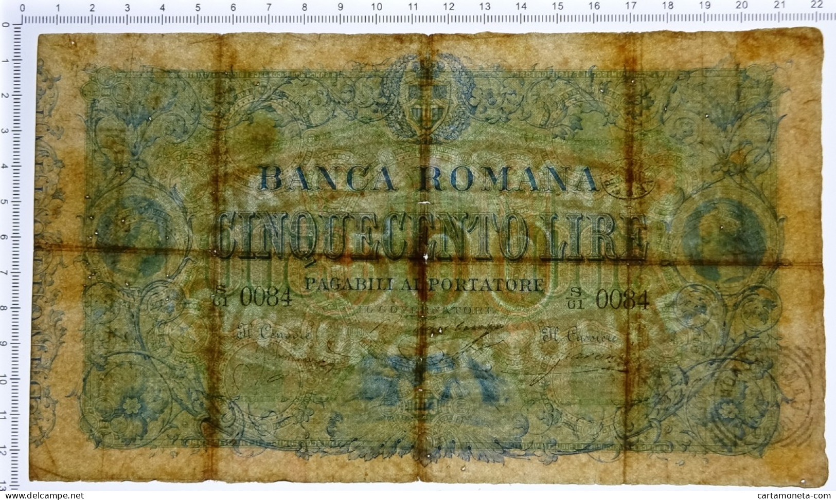 500 LIRE BANCA ROMANA REGNO D'ITALIA 1890 QBB - Altri & Non Classificati