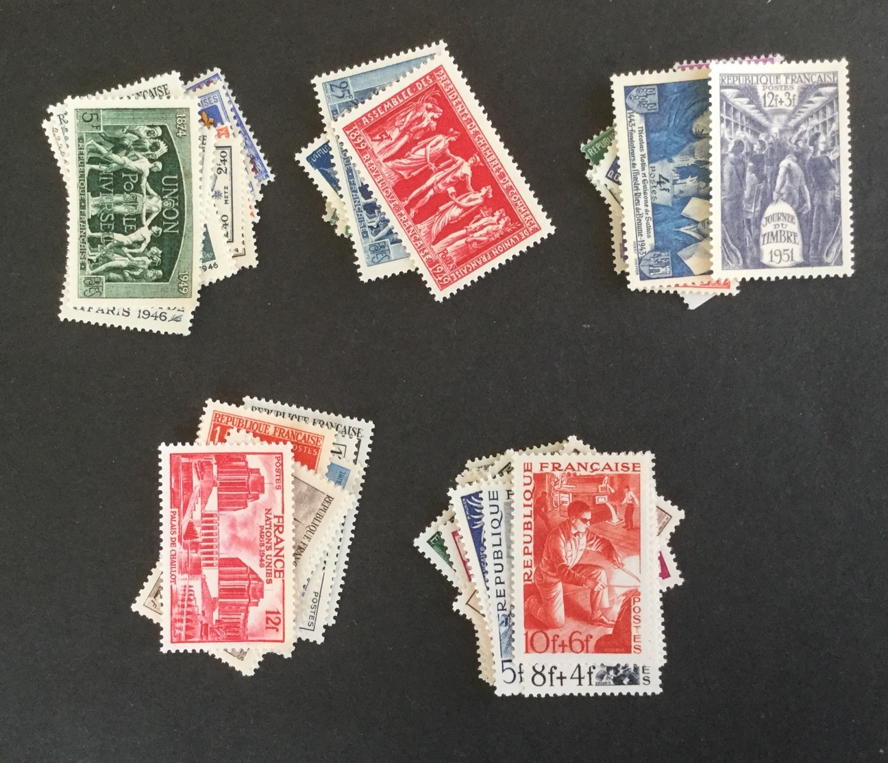 France 50 Timbres Neufs ** Avant 1960 Pas De Doubles Tous Différents Liquidation - Vrac (max 999 Timbres)