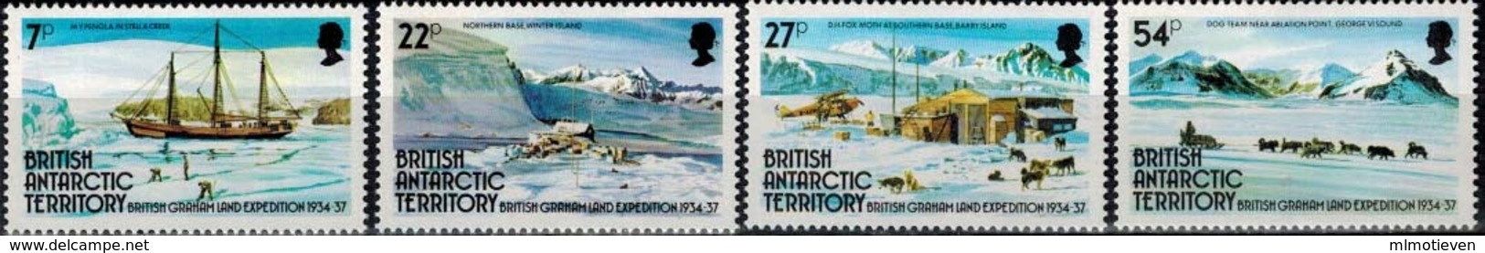 MVS-BK1-292 MINT ¤ BRITISH ANTARCTIC 1985 4w In Serie ¤ MARITIEM - VOILIERS - ZEILSCHEPEN - SAILING SHIPS OVER THE WORLD - Marítimo