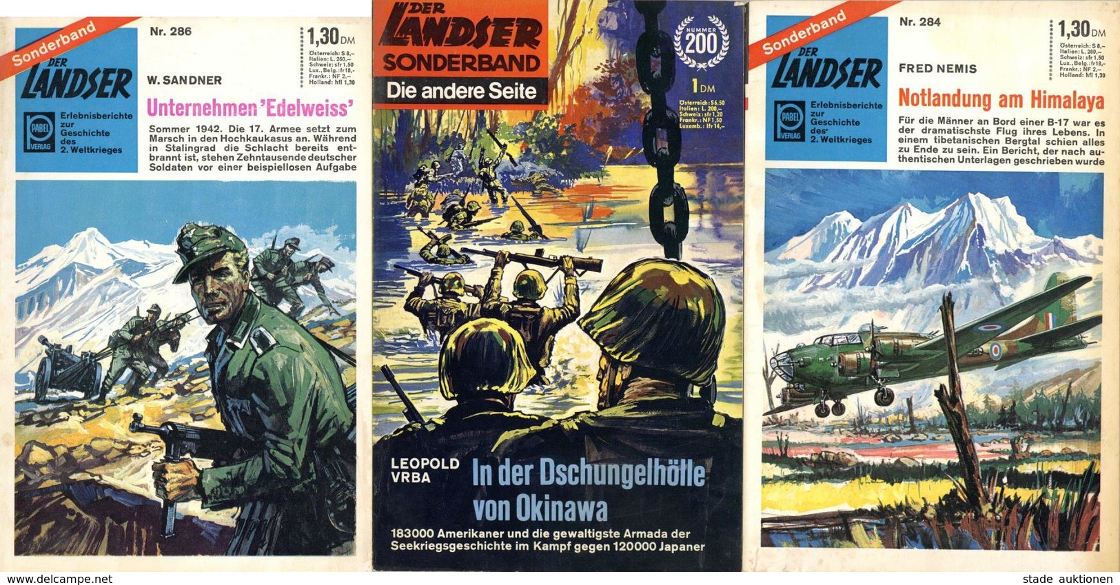 Buch WK II Der Landser Sonderband Erlebnisberichte Lot Mit 11 Heften Verlag Erich Papel II - Guerra 1939-45